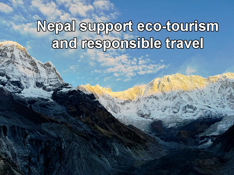 How do local trekking agencies in Nepal support eco-tourism and responsible travel?